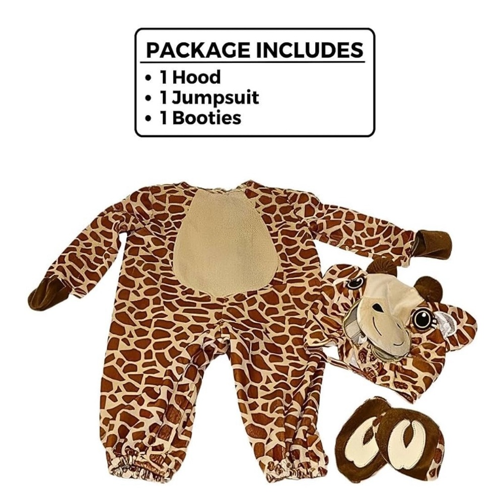 Giraffe Print Jumpsuit Costume Set